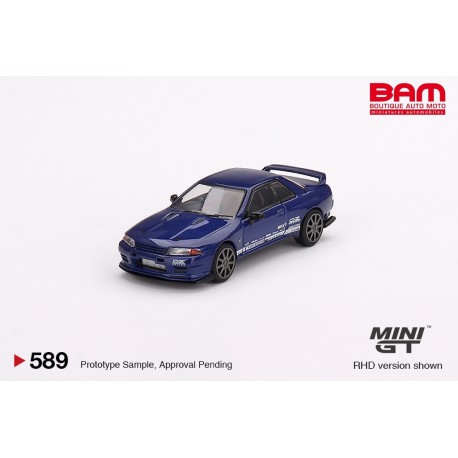 MINI GT MGT00589-R NISSAN Skyline GT-R Top Secret  VR32 Metallic Blue RHD