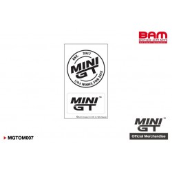 MINI GT MGTOM007 MINI GT White Logo Sticker Set (8x13.8cm) )