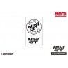 MINI GT MGTOM007 MINI GT White Logo Sticker Set (8x13.8cm) )