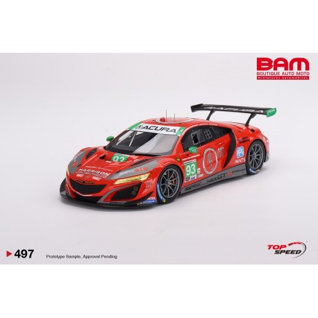 TOP SPEED TS0497 ACURA NSX GT3 EVO22 N°93 Harrison Contracting Company Racers Edge Motorsports with WTR IMSA