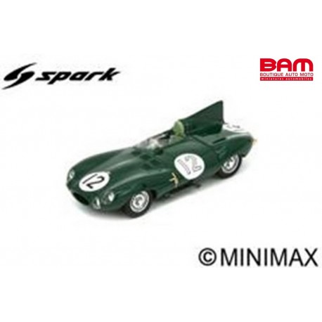 SPARK S2927 JAGUAR D N°12 24H Le Mans 1954 S. Moss – P. Walker (1/43)
