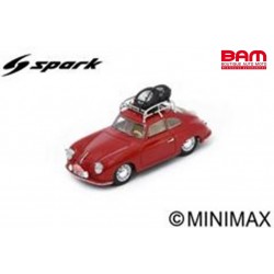 SPARK S6132 PORSCHE 356 1100 N°402 Rallye Monte Carlo 1953 Merck & Von Jungenfeld (1/43)