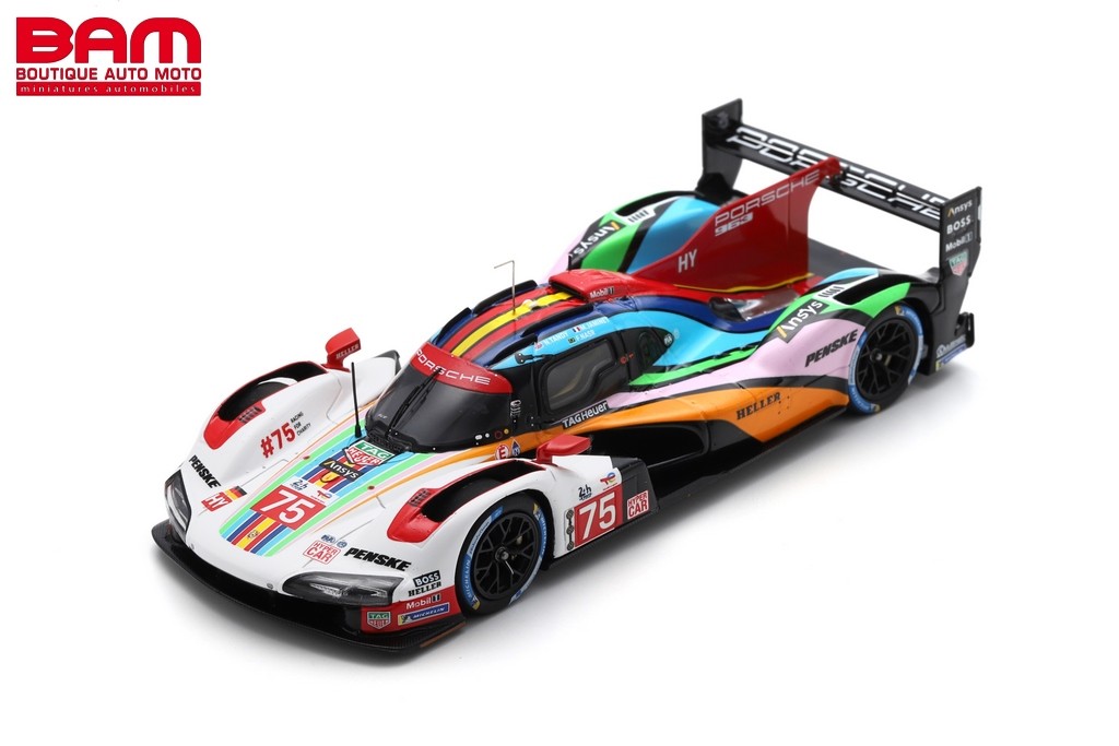 Spark S8728 1/43 Porsche 963 No.75 PENSKE MOTORSPORT Le Mans 24H 2023 Model Car