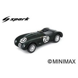 SPARK 18LM51 Jaguar XK 120 C No.20 Winner Le Mans 24H 1951 P. Walker – P. Whitehead 1/18