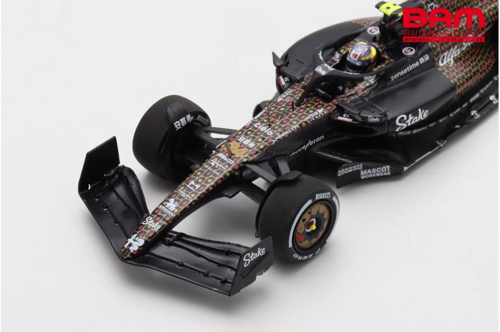 Miniature Spark 1/43 – Alfa Romeo F1 C43 N°24 – Guanyu Zhou – GP Belgique 2023