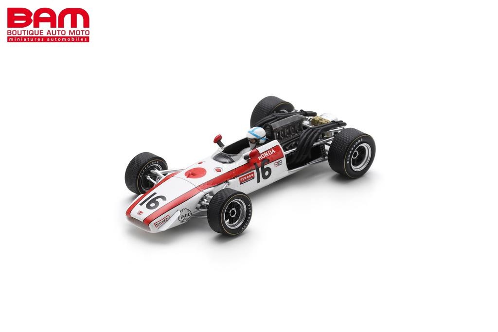 SPARK S6224 HONDA RA301 N°16 2ème GP France 1968 John Surtees (1/43) -  Boutique Auto Moto / SPARK