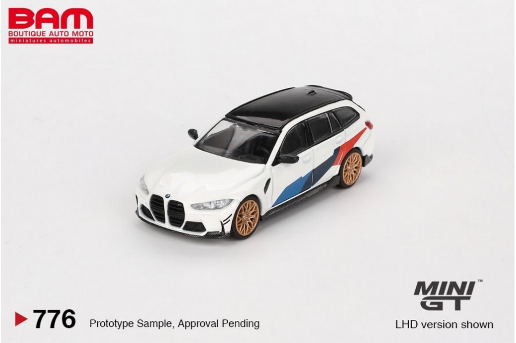 MINI GT MGT00776-L BMW M3 Touring (G81) M Performance Alpine White 2023 LHD  (1/64) - Boutique Auto Moto / SPARK