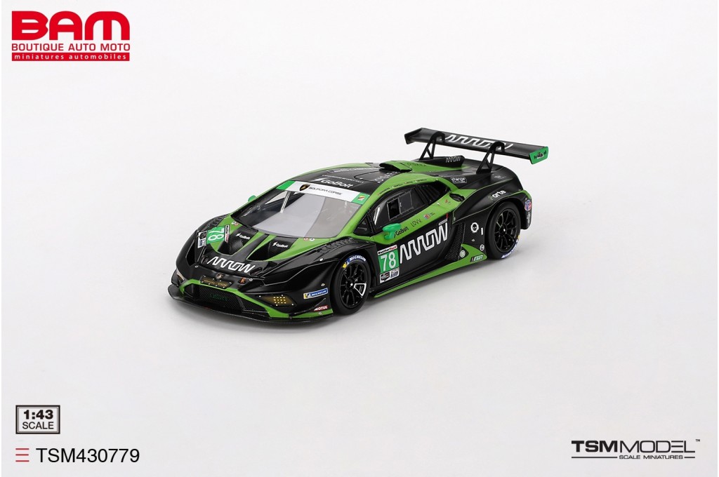 Miniature 1/43 Truescale Lamborghini Huracan GT3 Evo2 #63 Lynx - Daytona 2023