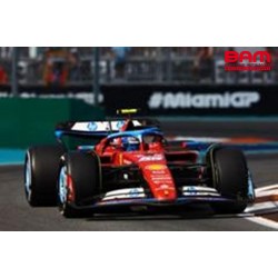 LOOKSMART LS18F1062 FERRARI SF24 N°55 5ème GP Miami 2024 Carlos Sainz (1/18)