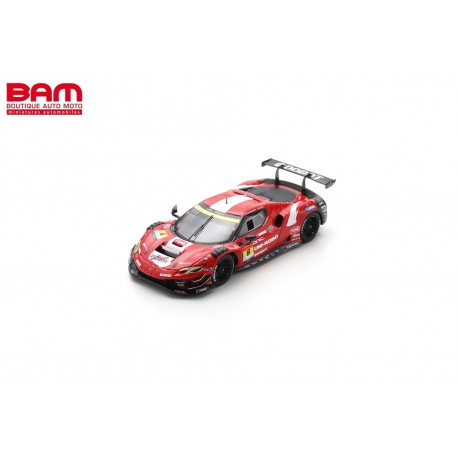 LOOKSMART LSRC184 FERRARI 296 N°6 UNI-ROBO BLUEGRASS Team LeMans GT300 SUPER GT 2024 Y. Katayama - R. Merhi Muntan (1/43)