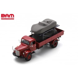 SCHUCO 450723600 MERCEDES-BENZ L3500 "Porsche-Renndienst" with Porsche 718 RS 1/43 (1/43)
