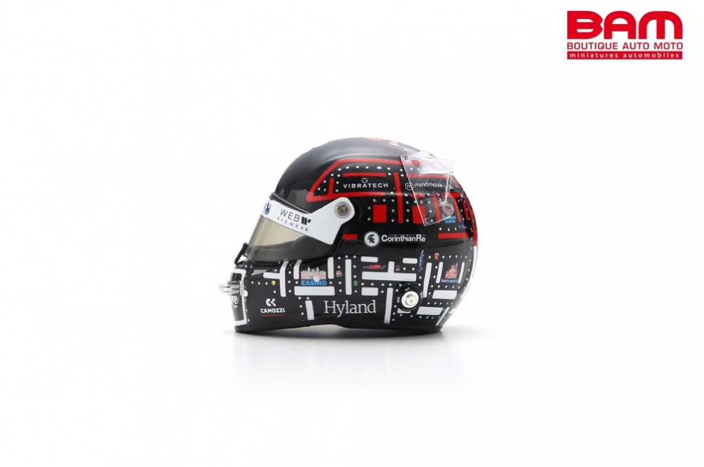Casque F1 Bell 1:5 Spark #77 Valtteri Bottas Monaco GP 2023 - Modèle Miniature Neuf