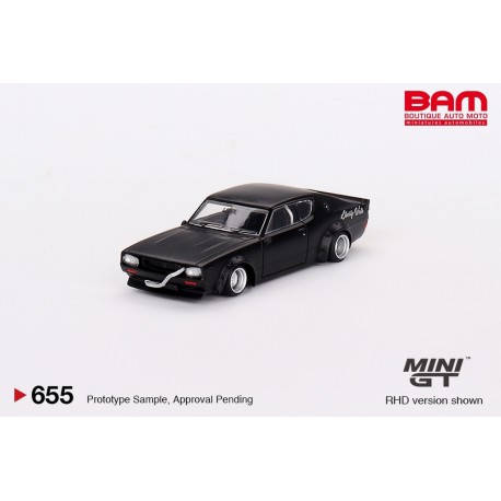 MINI GT MGT00655-R NISSAN Skyline Kenmeri Liberty Walk Matt Black (1/64)