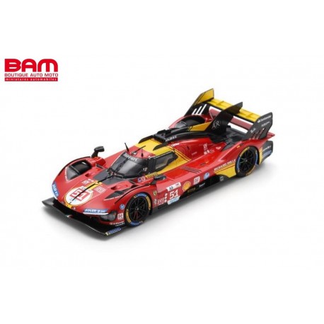 LOOKSMART LSLM183 FERRRARI 499P N°51 Ferrari AF Corse 3ème 24H Le Mans 2024 A. Pier Guidi - J. Calado - A. Giovinazzi 1/43