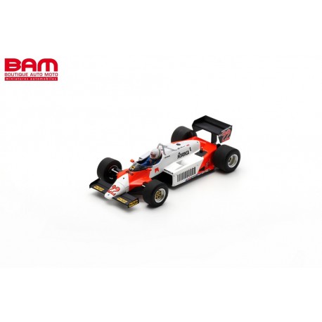 SPARK S8804 ALFA ROMEO 183T N°22 2ème GP Allemagne 1983 Andrea de Cesaris 1/43