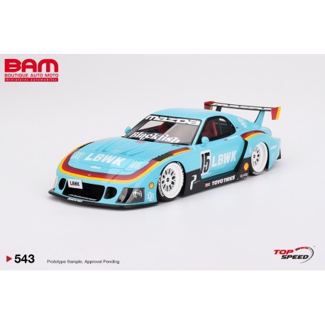 TOP SPEED TS0543 MAZDA RX 7 LB SUPER SILHOUETTE Liberty Walk Europe 2024 1 18 Boutique Auto Moto SPARK