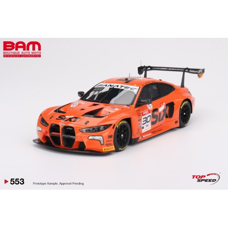 TOP SPEED TS0553 BMW M4 (G82) GT3 N°30 BMW M TEAM WRT IGTC Vainqueur 8H Indianapolis 2023 1/18