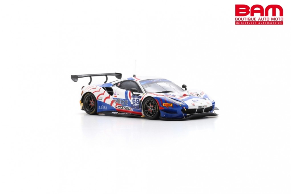LOOKSMART LSRC155 FERRARI 488 GT3 Evo N°68 Team Chinese Taipei FIA  Motorsport Games GT 2022 1/43 - Boutique Auto Moto / SPARK