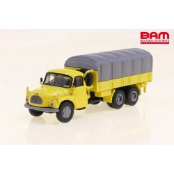 SCHUCO 452678600 TATRA T138 Flatbed Truck Jaune 1/87 Diecast