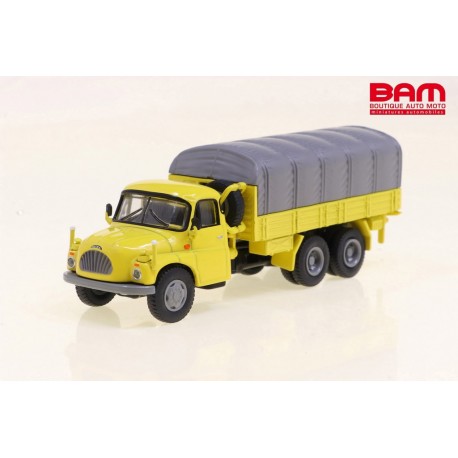 SCHUCO 452678600 TATRA T138 Flatbed Truck Jaune 1/87 Diecast
