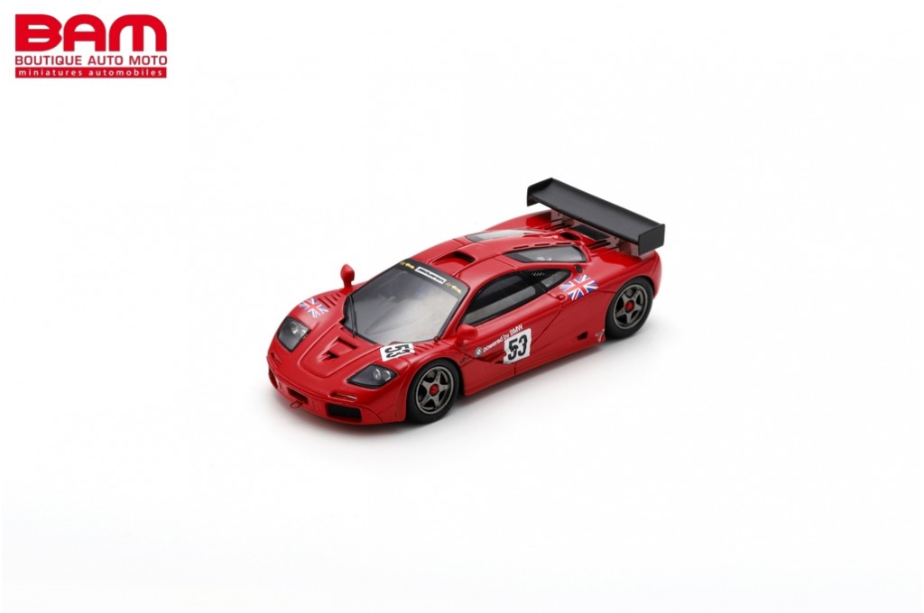 Spark S6667 1/43 McLaren F1 GTR No.53 Prequalifying Le Mans 24H 1996 Model Car