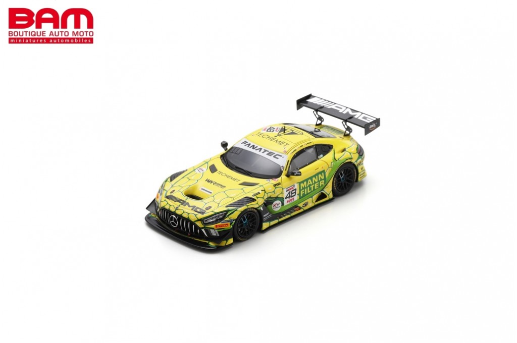 SPARK SB825 MERCEDES-AMG GT3 EVO N°48 MERCEDES-AMG Team MANN-FILTER 24H Spa  2024 M. Engel – D. Morad – L. Auer (1/43 - Boutique Auto Moto / SPARK