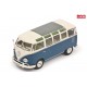 VOLKSWAGEN T1 Samba Bus Blue/White 1/32