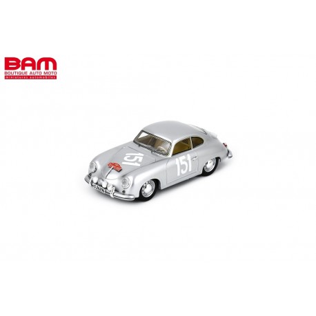 SPARK S6135 PORSCHE 356 1300 N°151 Rallye Monte Carlo 1955 C.A. Johansson - G. Jensen 1/43