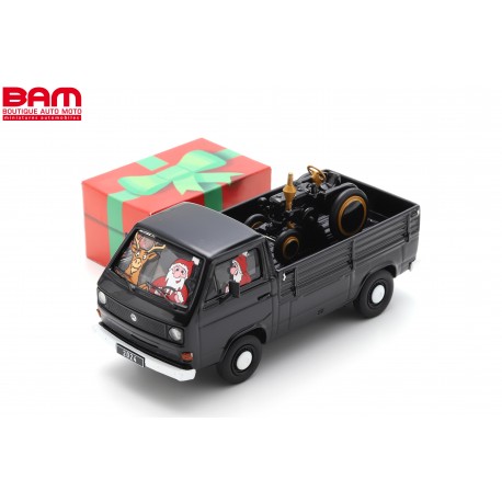 SCHUCO 450376300 VW T3a "Christmas 2024" with Piccolo Bulldog present 1/43