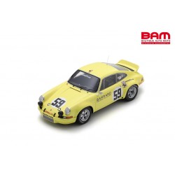 SPARK 18SE73 PORSCHE 911 Carrera RSR N°59 Vainqueur 12H Sebring 1973 P. Gregg - H. Haywood - D. Helmick (1/18)