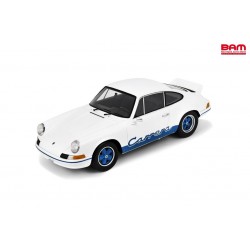 SCHUCO 18U00062 PORSCHE 911 2.7 RS Présentation 1972 Blanc/Bleu (1/18)