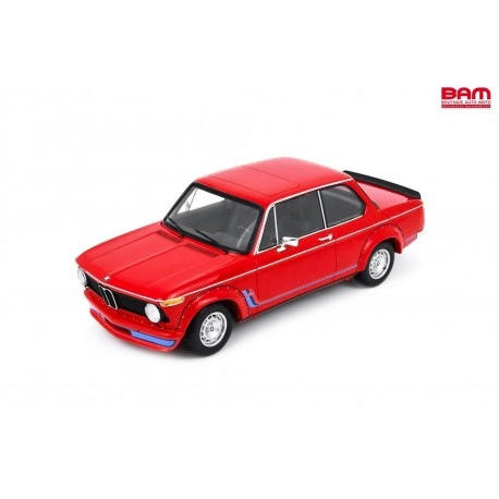 SCHUCO 18U00066 BMW 2002 Turbo 1973 Rouge (un exemplaire au monde porte la couleur rouge) (1/18)