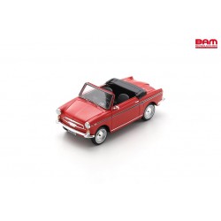 SCHUCO 18U00105 AUTOBIANCHI Cabriolet Eden Roc 1962 Rouge (1/18)