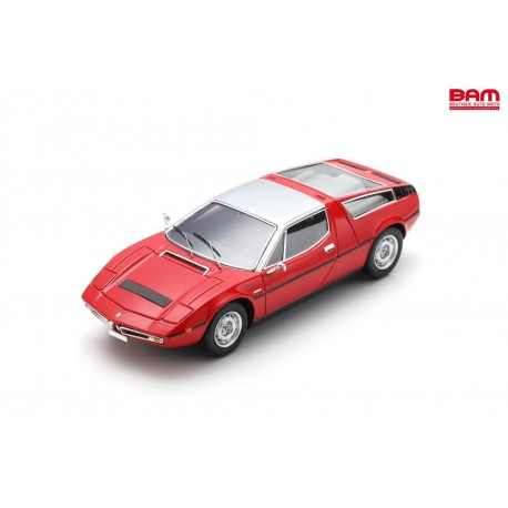 SCHUCO 43U00055 MASERATI Bora 1971 Rouge (1/43)