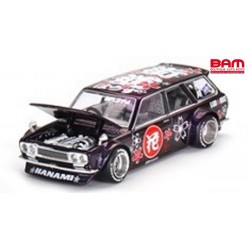 MINI GT KHMG114 DATSUN 510 Wagon Kaido Hanami V3 1972 (1/64)