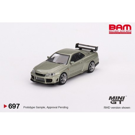 MINI GT MGT00697-R NISSAN Skyline GT-R (R34) Tommykaira R-Z 1999 Grey (1/64)