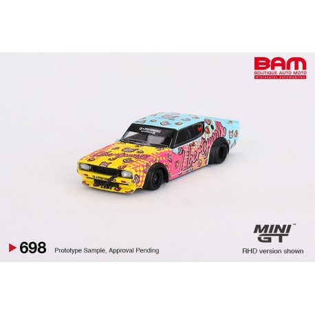 MINI GT MGT00698-R NISSAN Skyline Kenmeri Liberty Walk 1973 Bi-Color (1/64)
