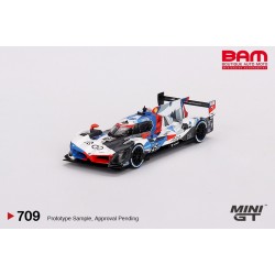 MINI GT MGT00709-L BMW M Hybrid V8 N°25 BMW M Team RLL 2ème IMSA 12H Sebring 2023 C. de Philippi - A. Sims - S. Linde 1/64