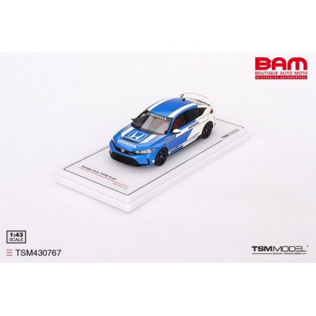 TRUESCALE TSM430767 HONDA Civic Type R N°3 Pace Car Blue 2023 (1/43)