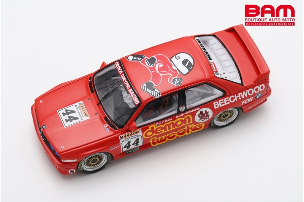 Miniature SPARK 1/43 – BMW E30 M3 – Thruxton BTCC 1988 – Réf UK016 – Résine