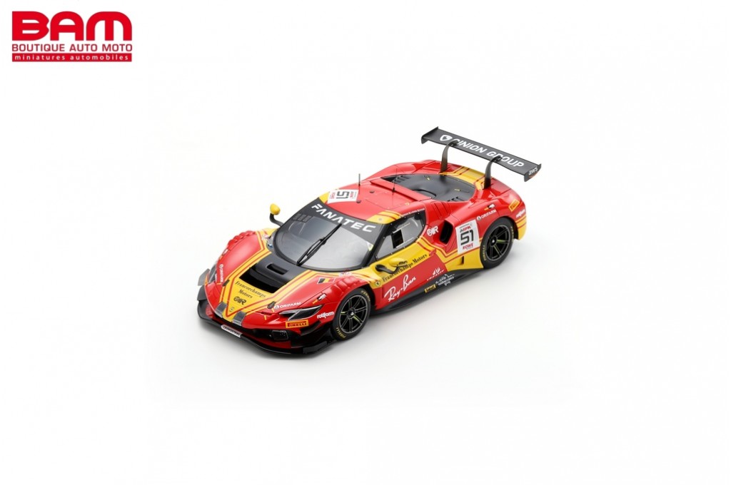 Ferrari 488 GT3 N°51 Iron Lynx - Vainqueur 24H Spa - Looksmart 1/18 (Neuf)