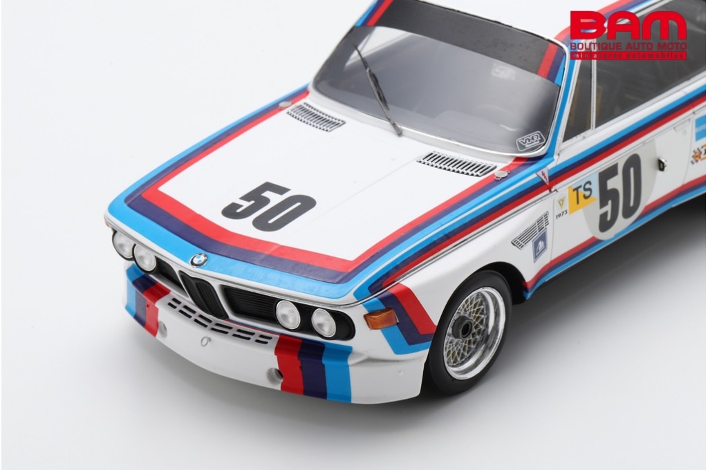 Modèle Réduit BMW 3.0 CSL #50 - 24H Du Mans 1973 - Échelle 1/18 Spark - Neuf