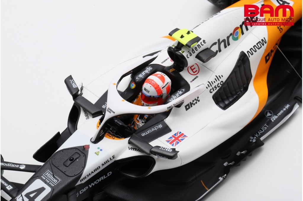 Miniature Spark 1/18 McLaren MCL60 N°4 – Lando Norris, GP Monaco 2023 (Précommande)