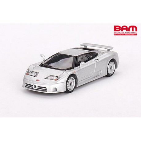 MINI GT MGT00704-L BUGATTI EB110 GT 1995 Grigio Chiarro 1/64