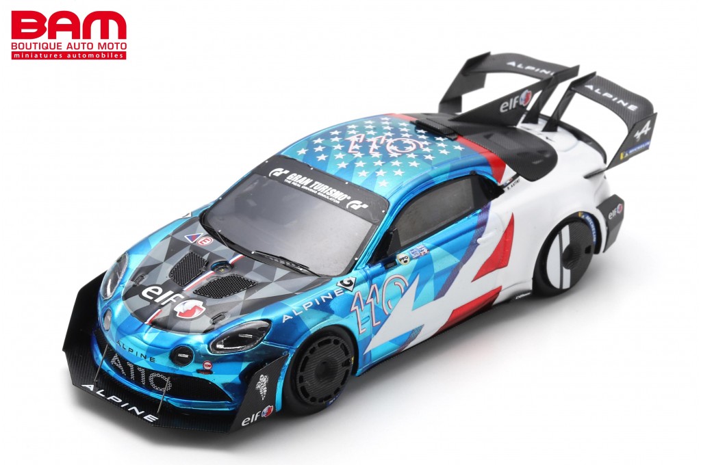 SPARK S5449 ALPINE A110 GT4 Evo No 110 3eme Pikes Peak 2023 Raphael Astier 1 43 Boutique Auto Moto SPARK