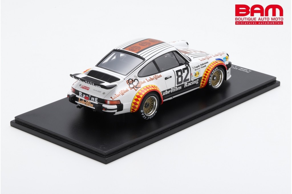 Porsche 934 3.0L Turbo Lubrifilm N°82 – 24h Du Mans 1979 – Échelle 1/18 – Spark Blanc