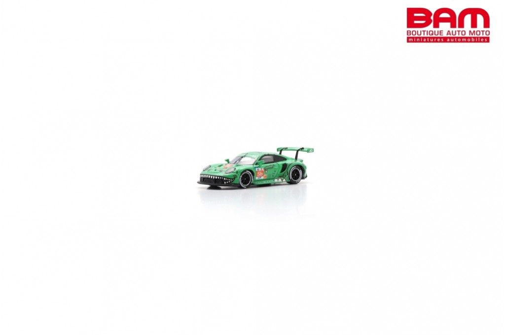 SPARK 1/12 Porsche 911 RSR-19 Project 1 Team, #56, 2023 Le Mans Endurance Race, Green Tyrannosaurus Rex. Price: 5999 (Model number: 12S044) #spark #112scale #porsche