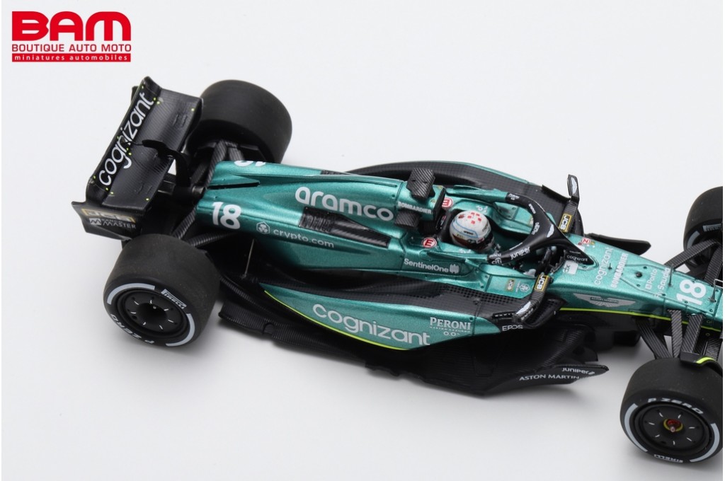 Spark S8598 – Aston Martin AMR23 N°18 – 2023 – Lance Stroll – 1/43 – Résine – Pre-commande