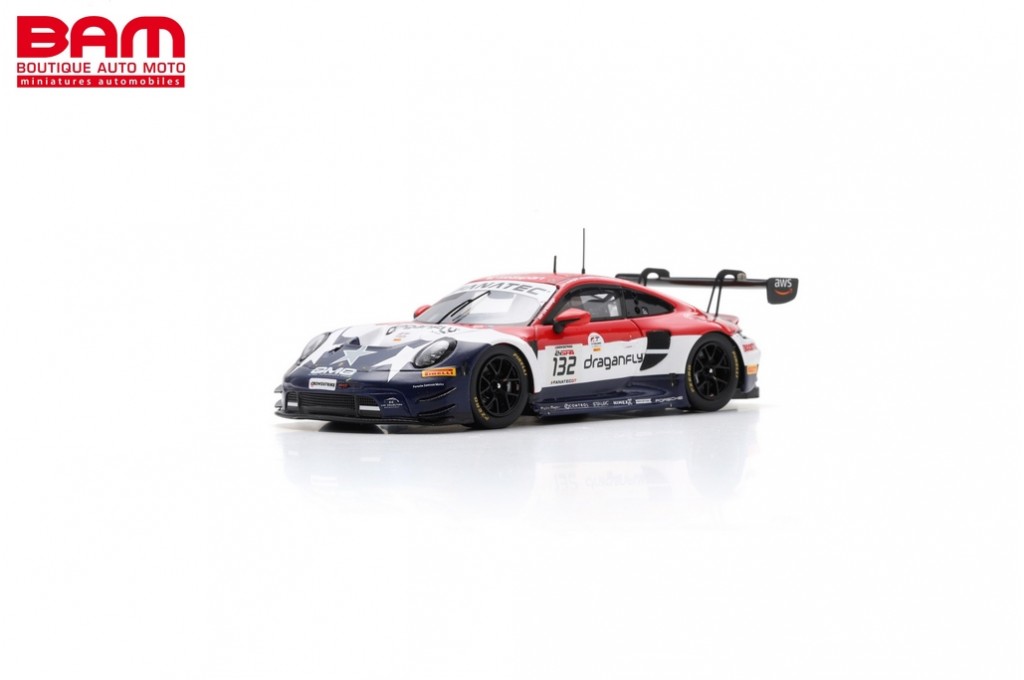 Porsche 911 GT3R 992 91 24 Heures de Spa Francorchamps 2023 Spark SB715 - Miniatures Autos Motos