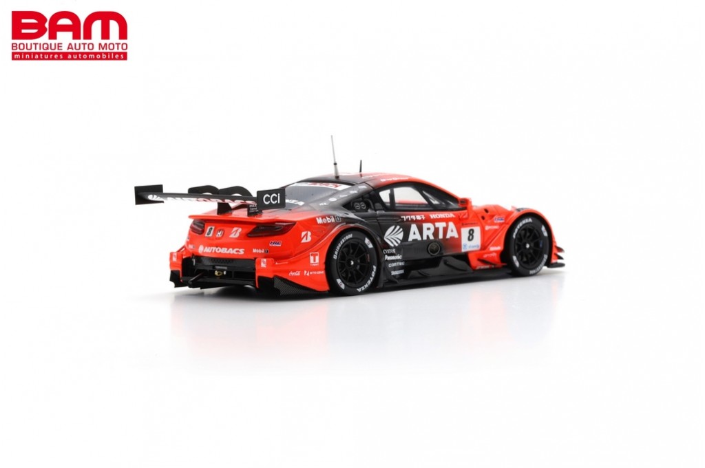 Voiture Miniature SPARK 1/43 - Honda NSX-GT N°8 ARTA GT500 - Super GT 2022 - Rouge, Métal Et Plastique - Neuve